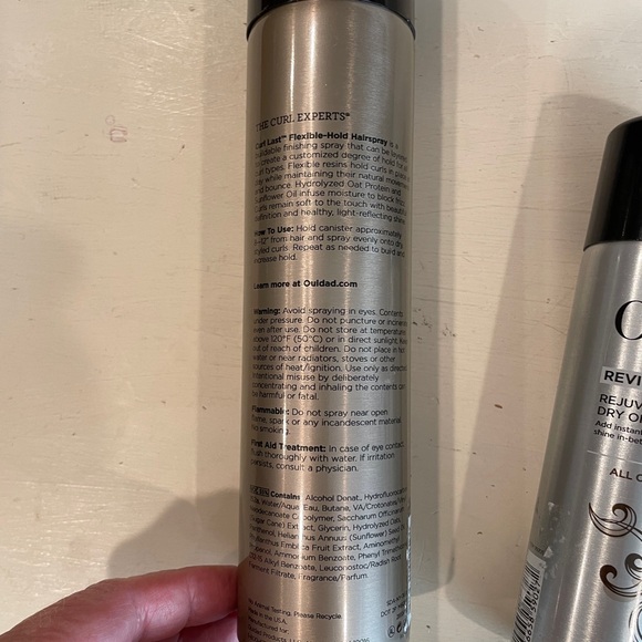 Ouidad Silver Flexible-Hold Hairspray and Rejuvenating Dry Oil Mist - Picture 2 of 3